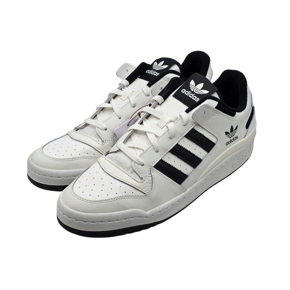 adidas Forum Low CL Retro Leather Sneakers Shoes Men's 13 White Black NWT IH7830